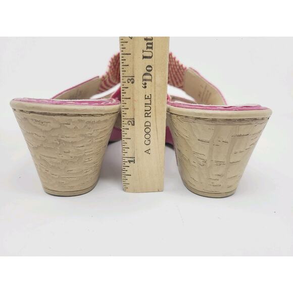 Alegria Lana Lan Pink Sandals Size 37 Size US 7 Leather Beach Summer Resortwear - Picture 8 of 11